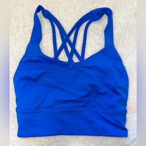 Lululemon energy longline bra bright blue